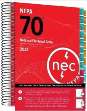 NFPA 70 National Electrical Code 2023 Edition Spiralbound with Tabs | ISBN 9781455929375