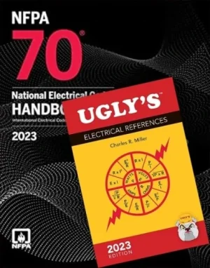 NFPA 70, National Electrical Code Handbook, 2023 Edition, with Tabs Hardcover + Ugly’s Electrical References, 2023